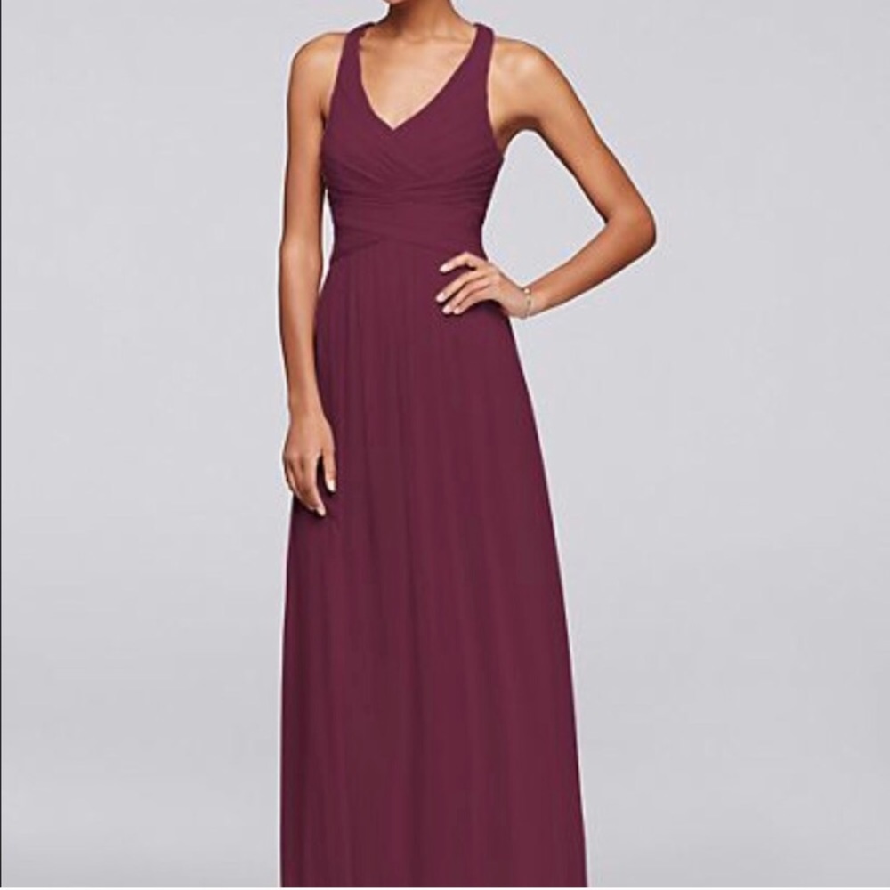 Davids Bridal- size 8 -wine color